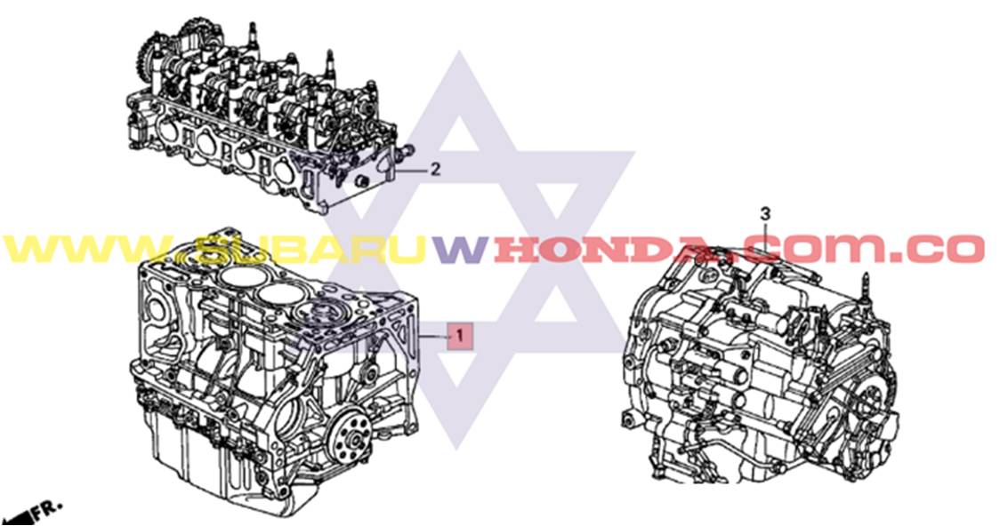 Tres Cuartos 3/4 Motor de Honda CRV 2006 catalogo