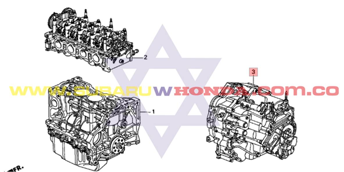 Caja de cambios mecánica Honda CRV 2008 catalogo 