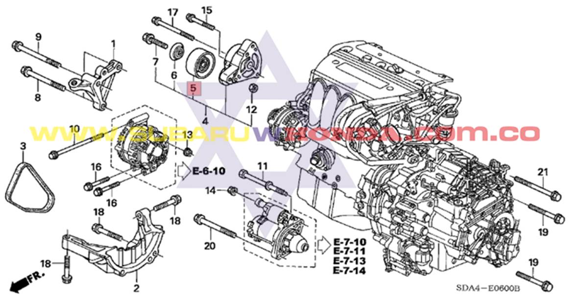 Patín de repartición Honda CRV 2002 catalogo