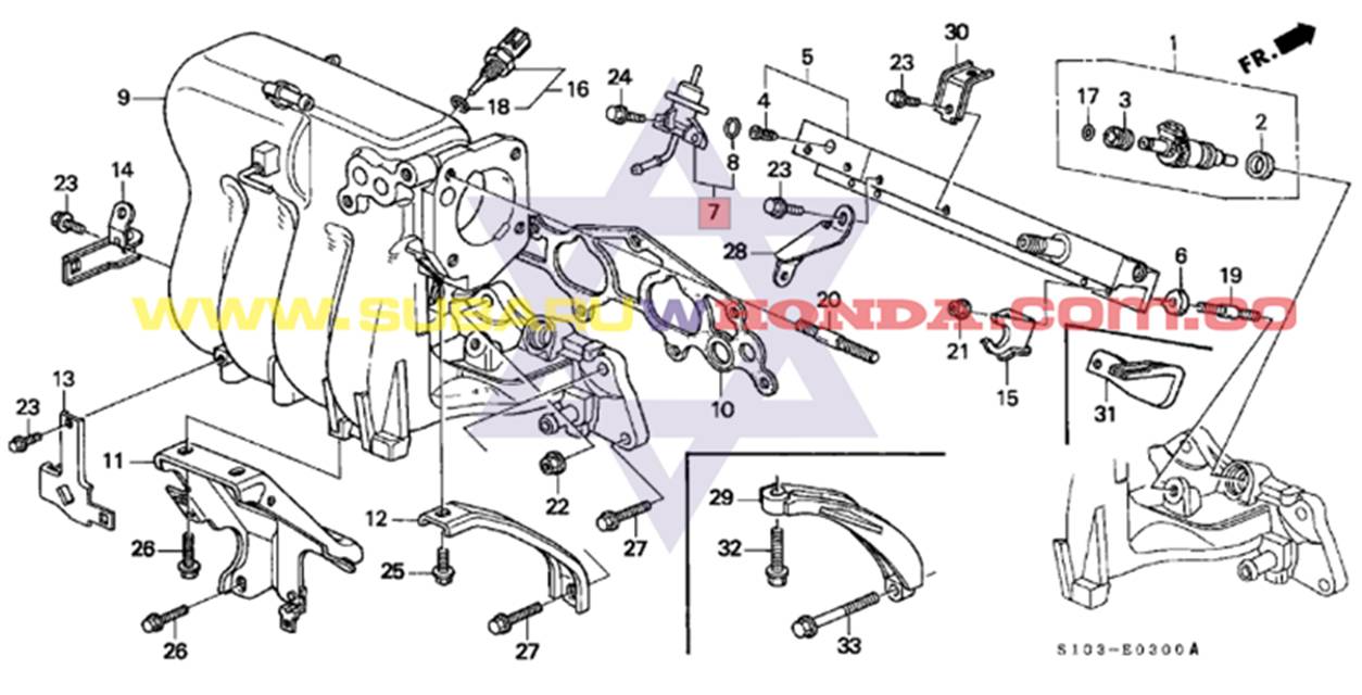 Regulador de gasolina Honda CRV 2001 catalogo