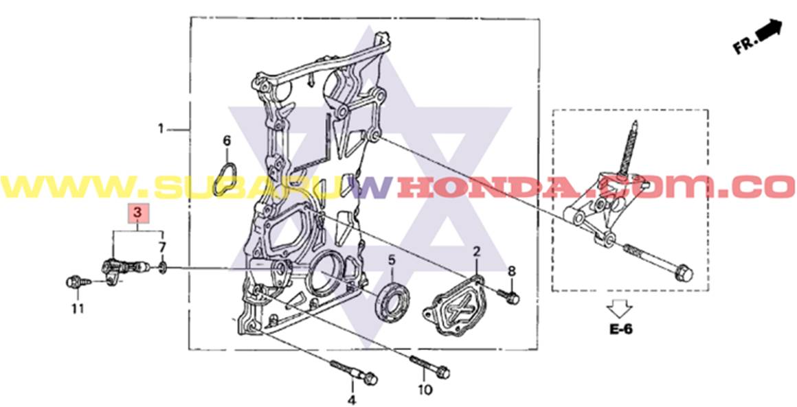 Sensor cigueñal Honda CRV 2007 catalogo