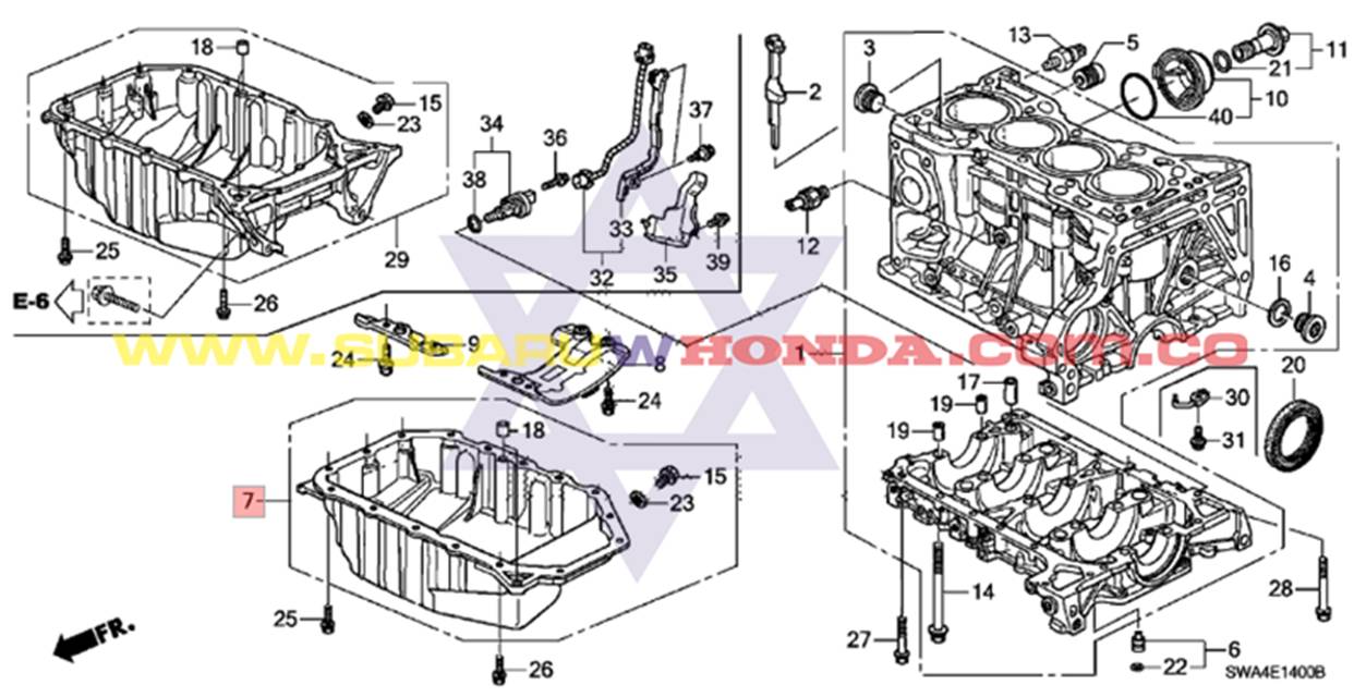 Cárter Motor Honda CRV 2009 catalogo