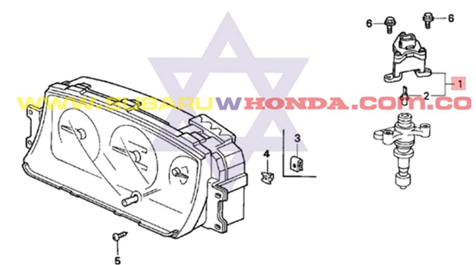 Sensor velocímetro Honda Civic 1995 catalogo