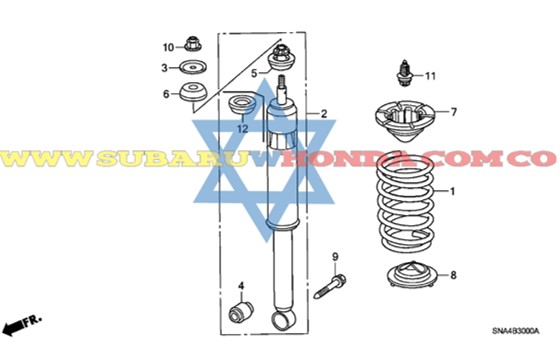 Espiral Trasero Honda Civic 2010 Tachicar