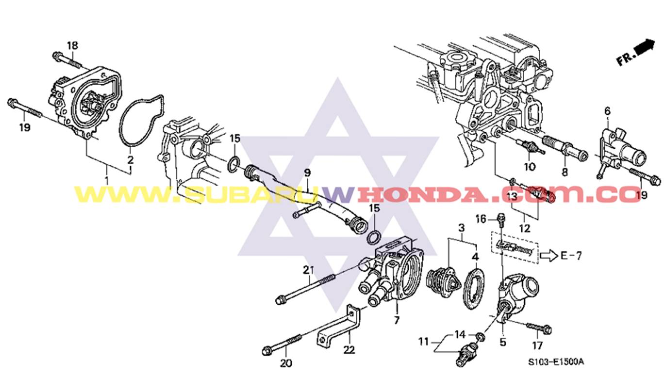Termostato Honda CRV 2001 catalogo