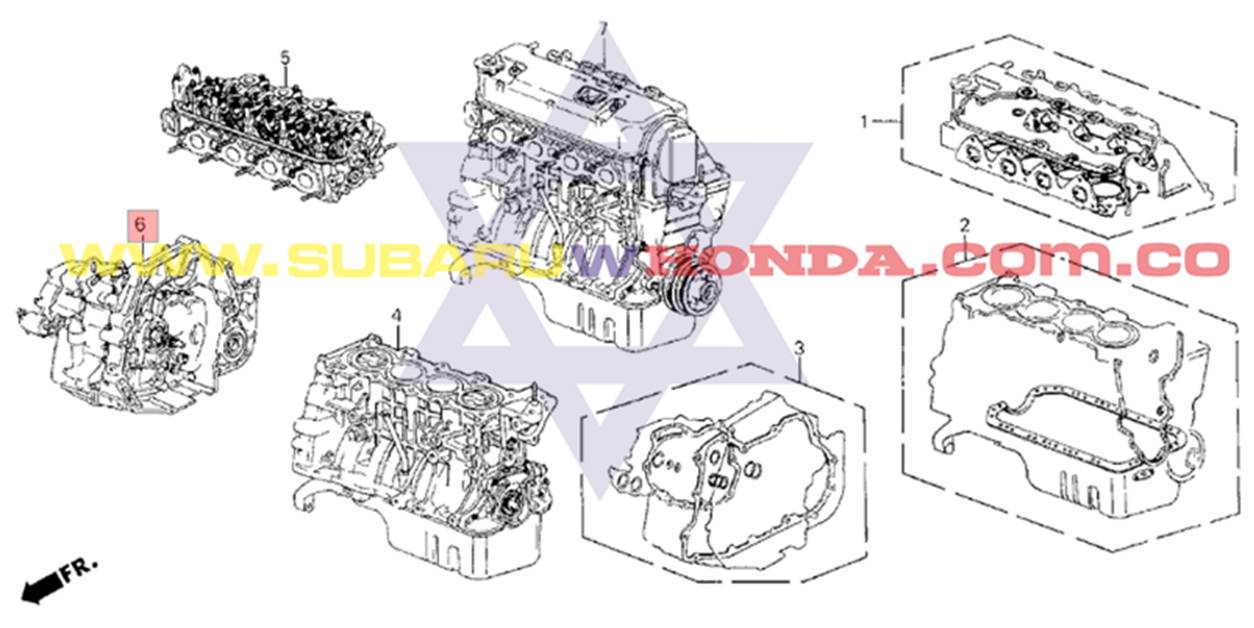 Caja de cambios automatica Honda Civic 1992 Catalogo
