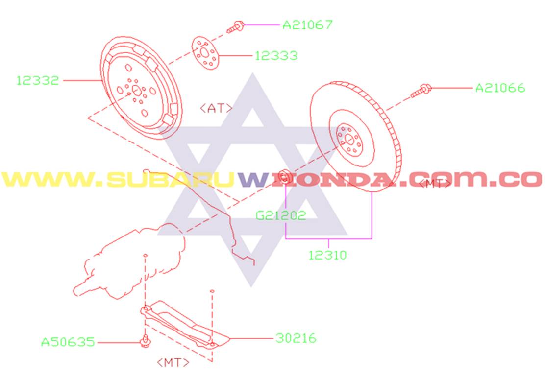 Disco de clutch automático Subaru Forester 2001 catalogo