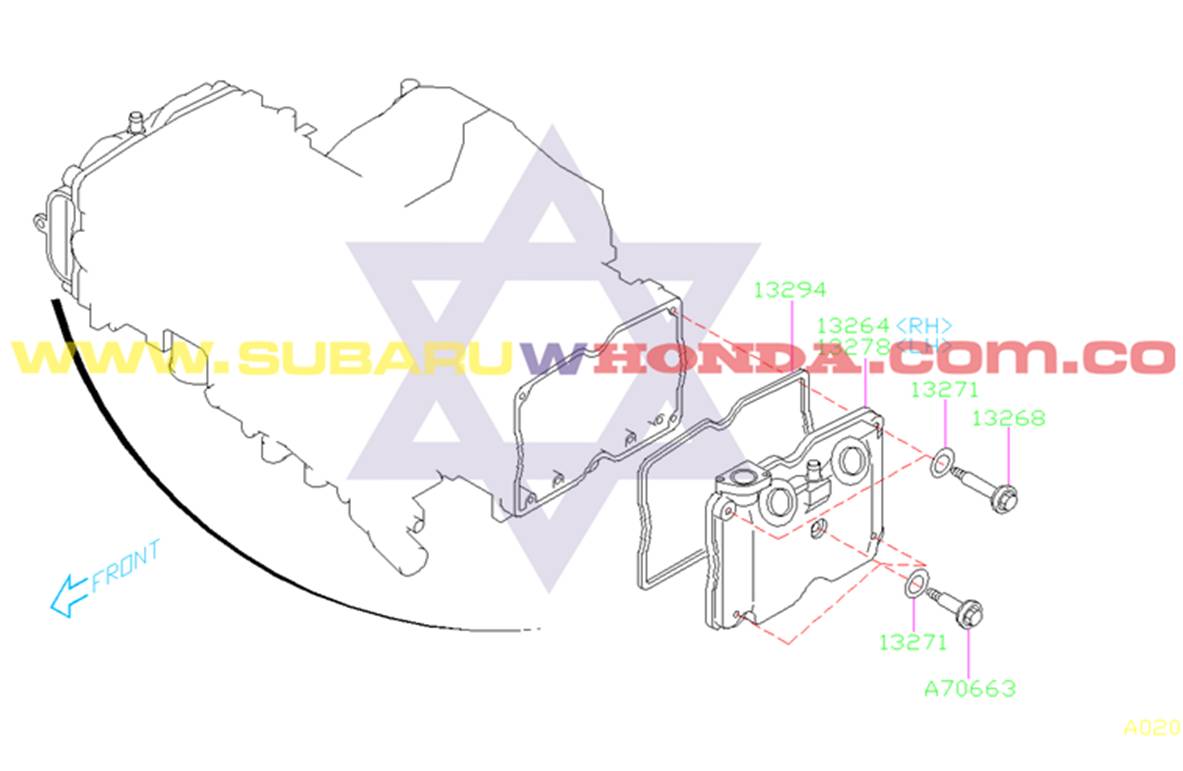 Empaque tapa válvulas Subaru Forester 2001 catalogo