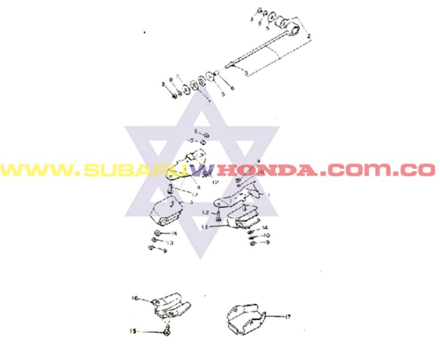 Soporte motor izquierdo Subaru Camioneta 1983 catalogo