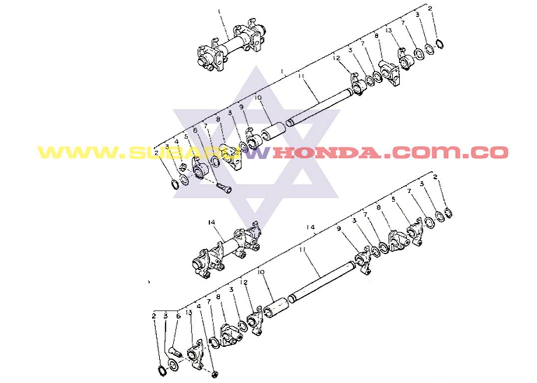 Balancines Subaru Camioneta 1983 catalogo