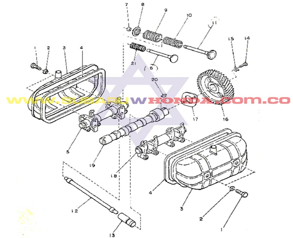 Impulsadores Subaru Camioneta 1982 catalogo