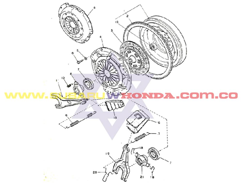 Kit de Clutch Subaru Camioneta 1981 catalogo Kit de Clutch Subaru Camioneta 1981 catalogo