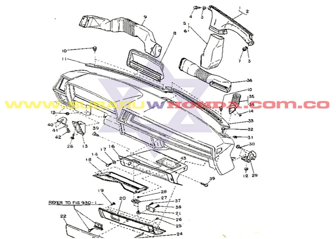 Millare subaru camioneta 1982 catalogo