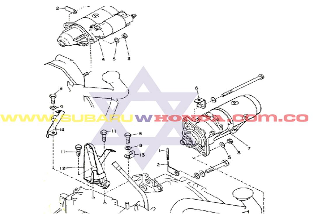 Motor de arranque Subaru Camioneta 1981 catalogo Motor de arranque Subaru Camioneta 1981 catalogo