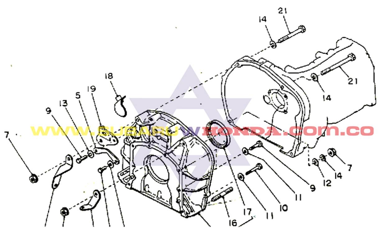 Retén volante Subaru Camioneta 1982 catalogo