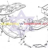 Soporte caja derecho subaru Sedan 1980