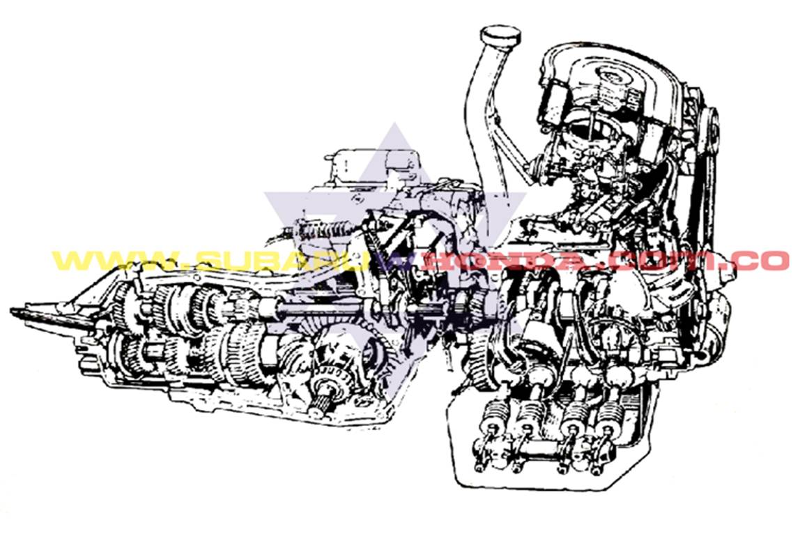 Empaquetadura motor de Subaru Automovil Sedan 1980 catalogo