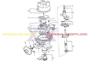 Escobilla distribuidor Subaru Automovil Sedan 1982