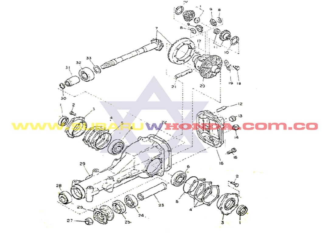 Reten caja trasera Subaru Sedan 1981 catalogo