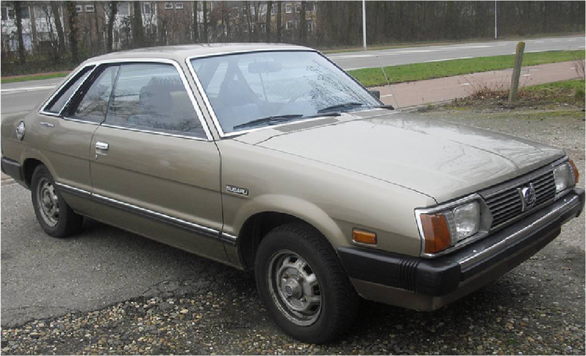 Suspension Subaru Automovil Coupe 1982