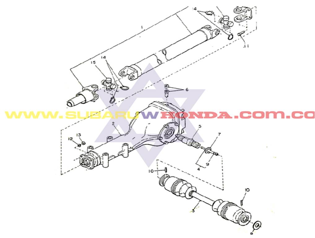 Cardan Subaru Hatchback 1982 catalogo