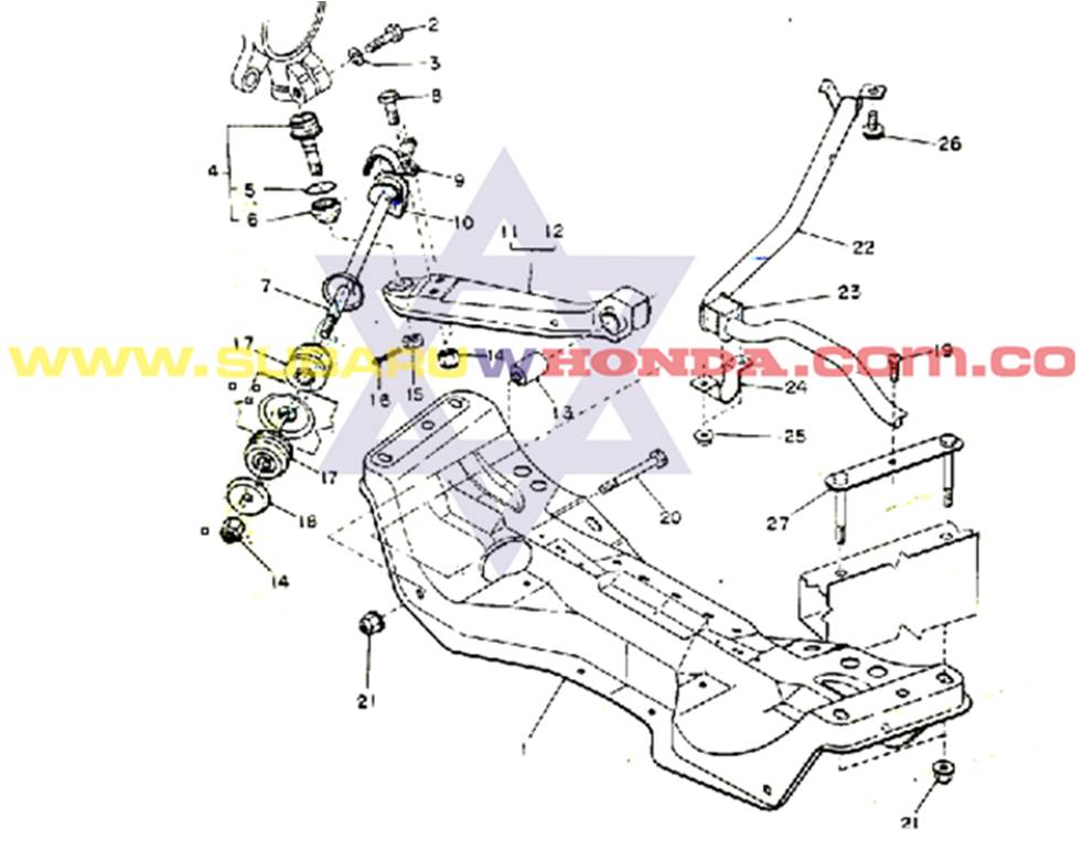 Rotula tijera Subaru Coupe 1980 catalogo Rotula tijera Subaru Coupe 1980 catalogo