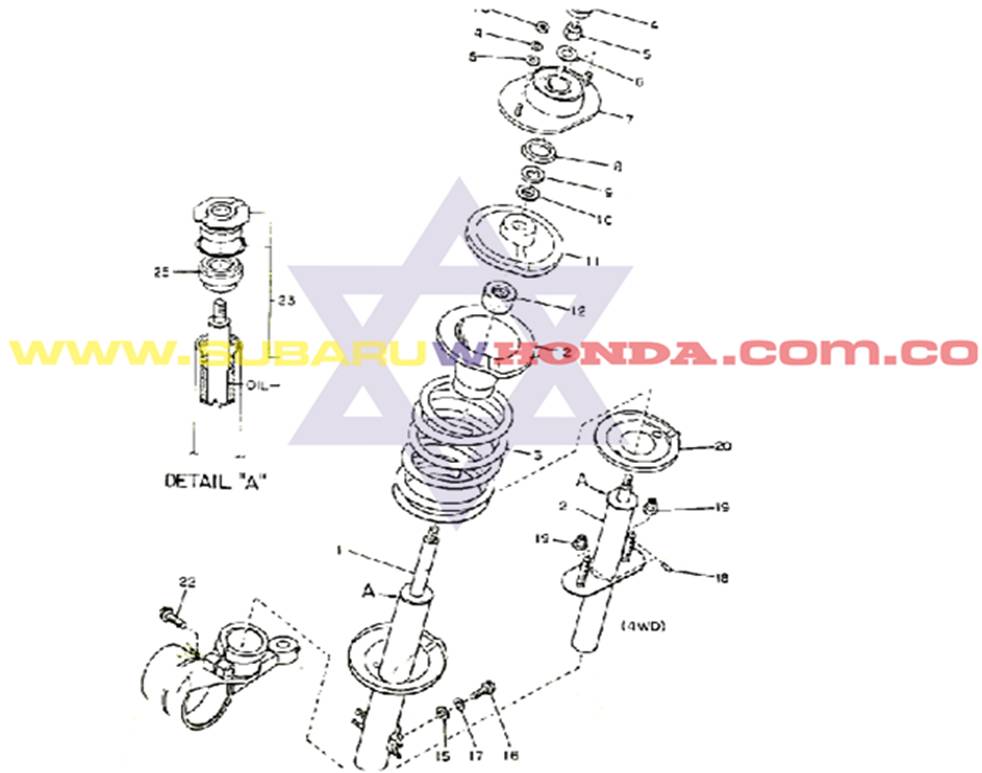 Soporte amortiguador delantero Subaru Hatchback 1982 catalogo Soporte amortiguador delantero Subaru Hatchback 1982 catalogo