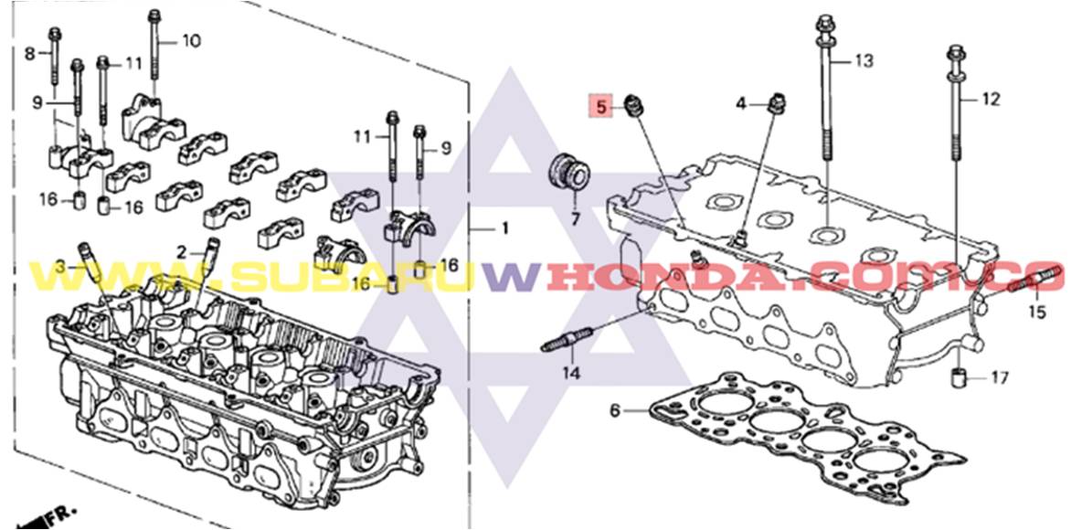 Cauchos sellos valvulas Honda Integra 1993 catalogo