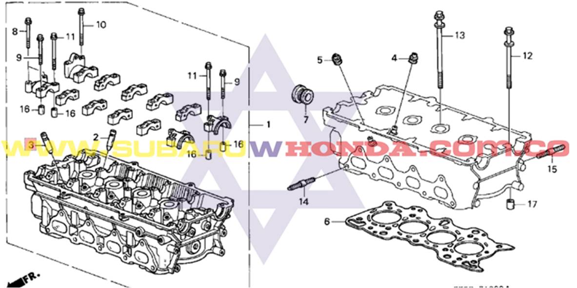 Guias valvulas Honda Integra 1993 catalogo