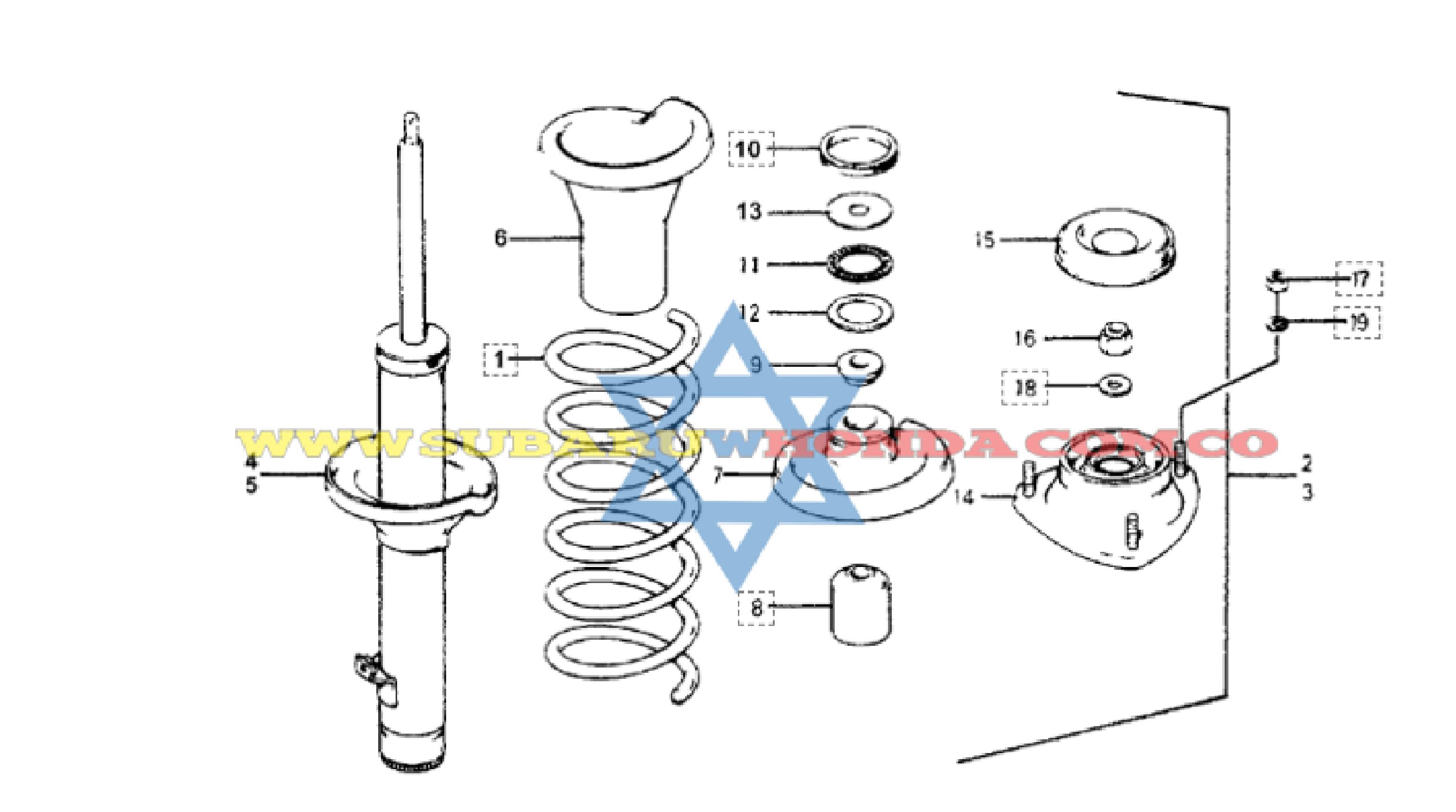 Amortiguador delantero Honda Accord 1978