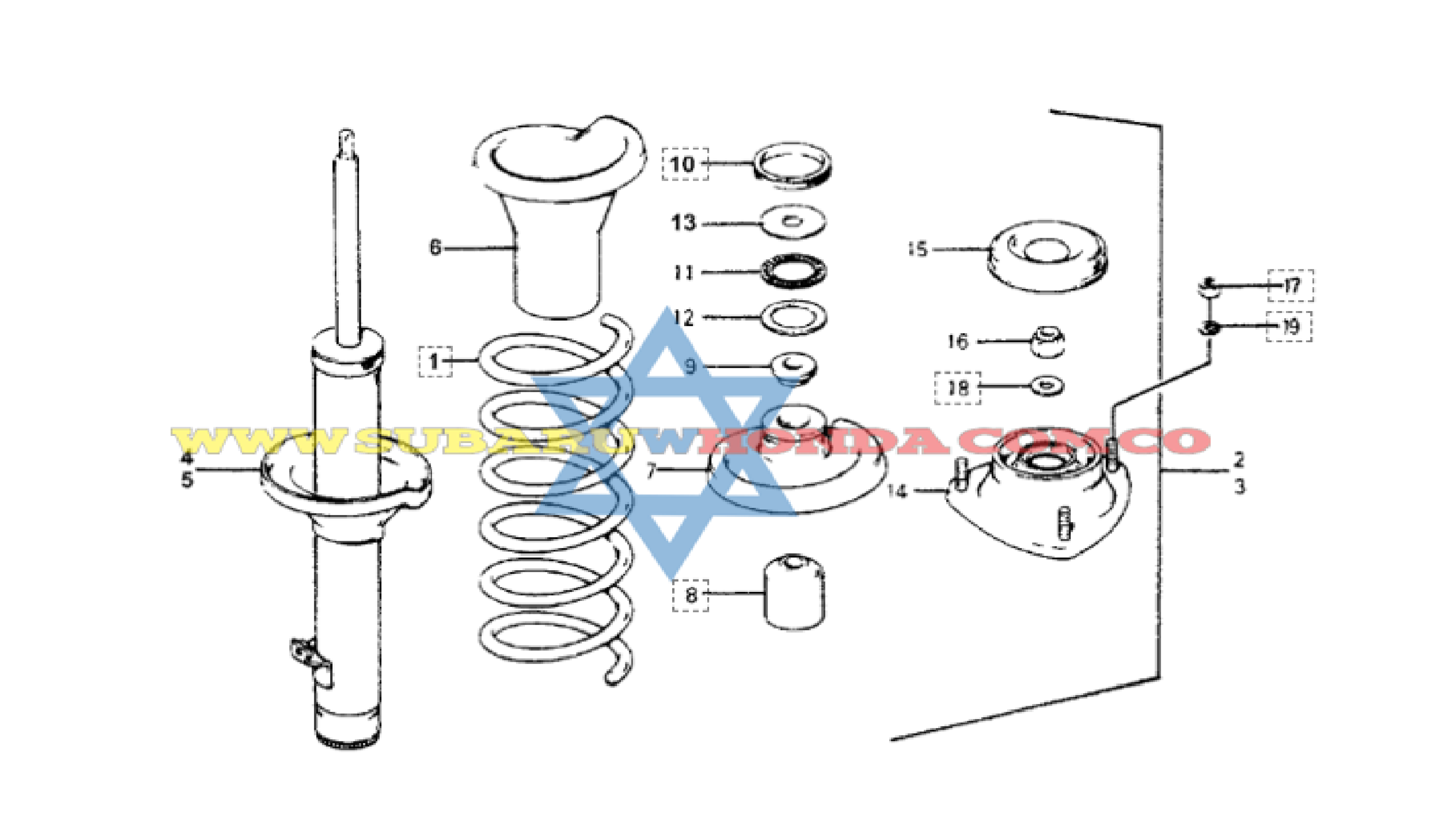 Amortiguador trasero Honda Accord 1978