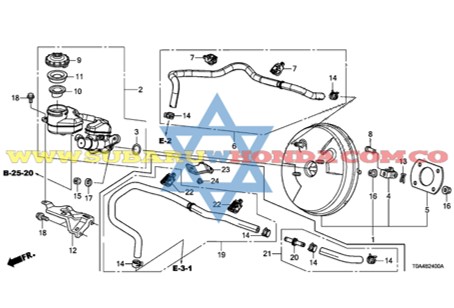 Bomba de frenos Honda CRV 2013