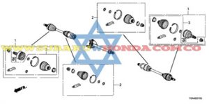 Guardapolvos delanteros acople Honda CRV 2012