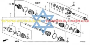 Acople eje delantero izquierdo Honda CRV 2016