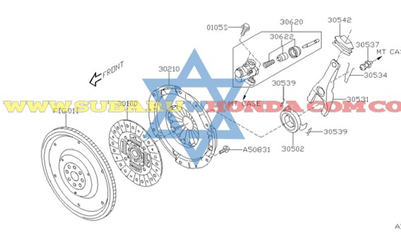 Bomba auxiliar del clutch Subaru Forester 2013