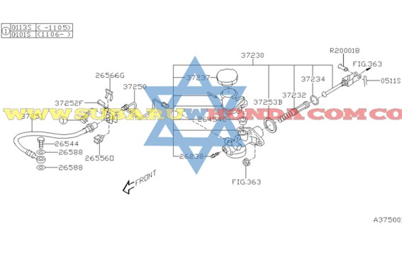 Bomba principal del Clutch Subaru Forester 2013