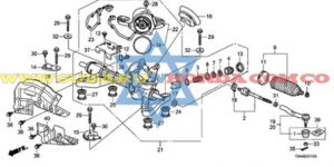 Brazo axial izquierdo Honda CRV 2016