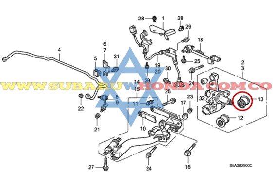 Buje portamangueta Honda Civic 2001 catalogo