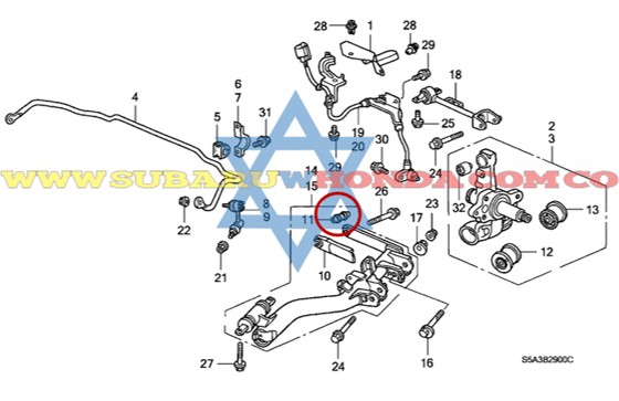 Buje tijera trasera Honda Civic 2003 catalogo