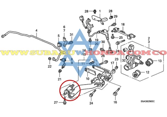 Buje tijera trasera armable Honda Civic 2004 catalogo