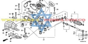 Caja de dirección asistida Honda CRV 2016