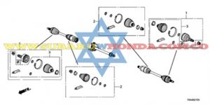 Guardapolvos delanteros acople Honda CRV 2015