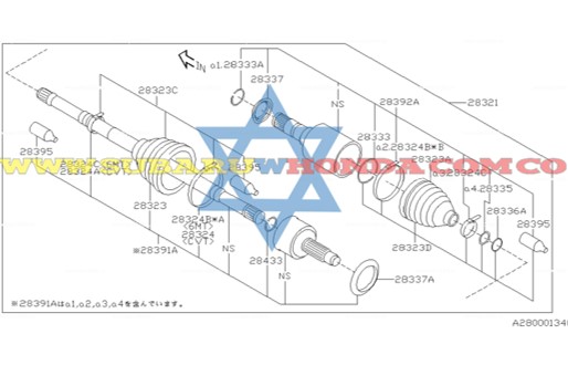 Guardapolvos delanteros punta eje Subaru Forester 2012
