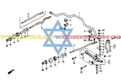 Muñeco delantero Honda Accord 1992 catalogo