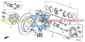 Rodamiento trasero derecho Honda CRV 2015