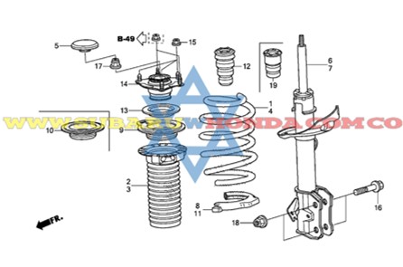 Soportes amortiguador Honda CR-V 2016