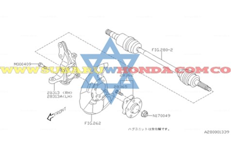 Tuerca punta eje Subaru Forester 2011