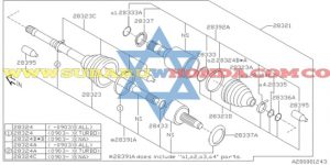 Acople eje trasero derecho Subaru Forester 2016