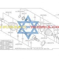 Acople eje trasero derecho Subaru Forester 2014