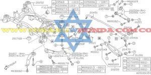 Cauchos traseros estabilizadora Subaru Forester 2016